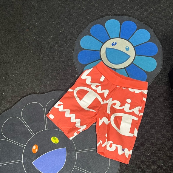 Mens Champion Shorts - Orange All Over Print - Picture 2 of 2